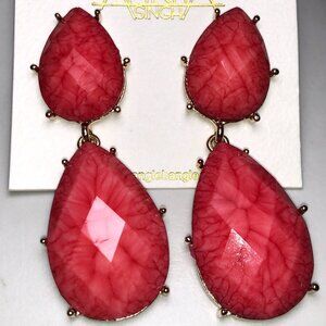 Amrita Fuschia Crystal Dangle Earrings